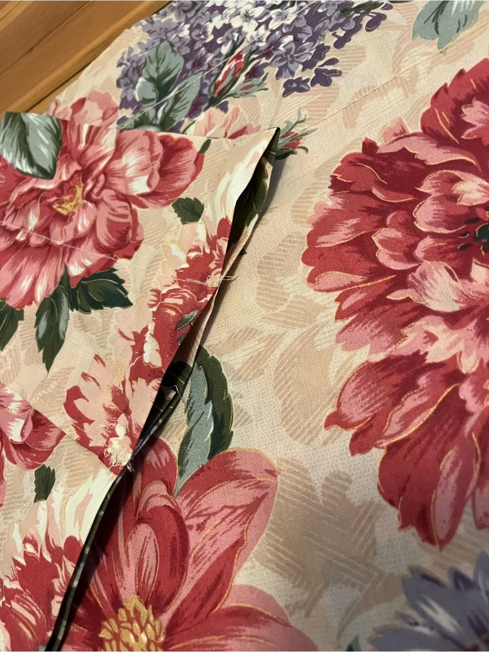 Vintage Floral Valance 80”/ 16”